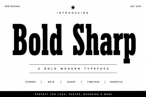 Bold Sharp: Command Attention with Modern Editorial Serif Power