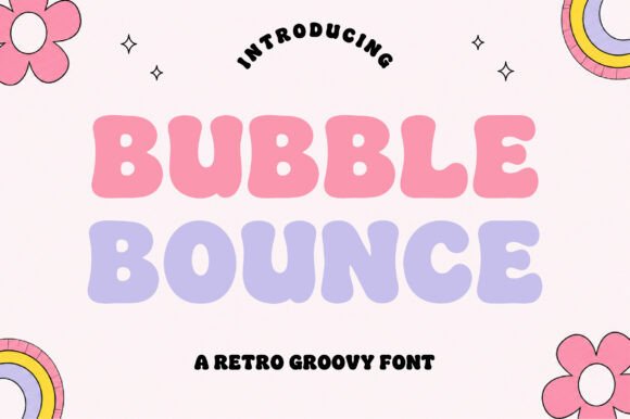 Bubble Bounce: The Playful Retro Font for Joyful Designs