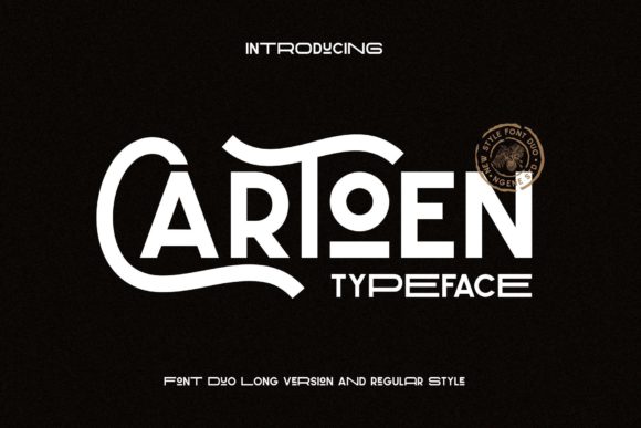 Cartoen Font Duo: A Vintage Touch for Modern Projects