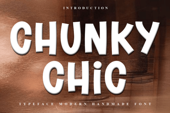 Chunky Chic: A Festive Typeface for Holiday Magic