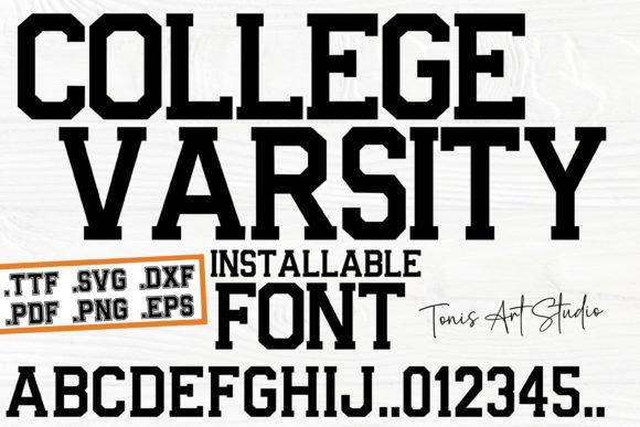 College Varsity: The Font That Brings Team Spirit to Your Designs