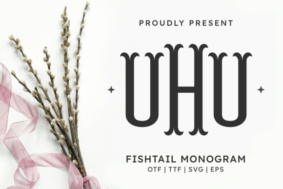 Fishtail Monogram: The Sneaky Cool Font for Summer Vibes