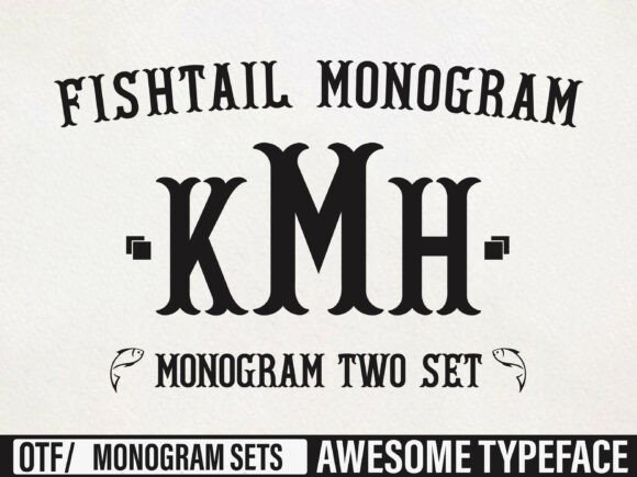 Fishtail Monogram: Where Elegance Meets Edge in Modern Typography