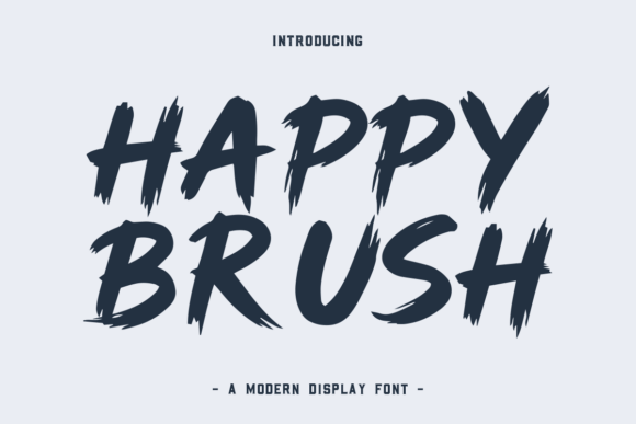 Happy Brush: A Typeface That Brings Hand-Painted Joy to Your Projects