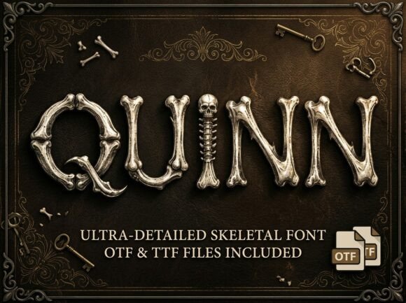 Quinn: The Bone-Chilling Typeface for Bold Creators