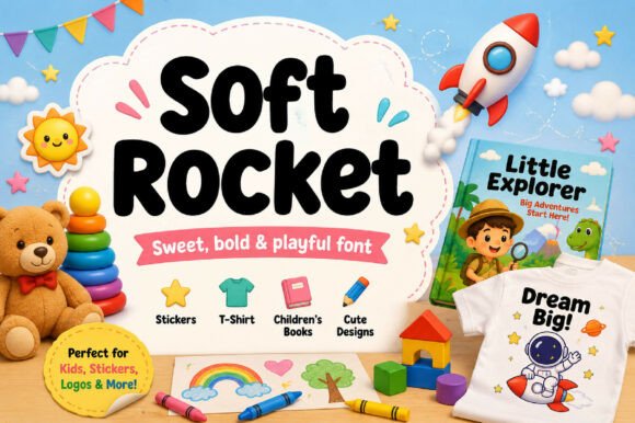 Soft Rocket: The Whimsical Typeface That Captures Joyful Branding