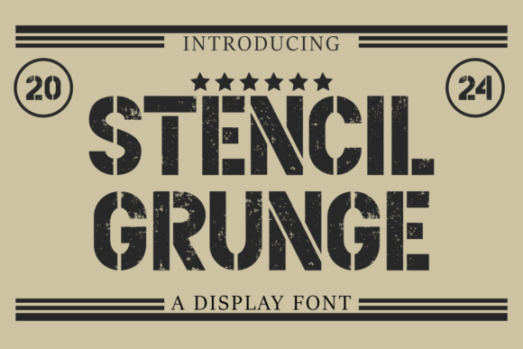 Stencil Gruge: A Typeface That Commands Attention