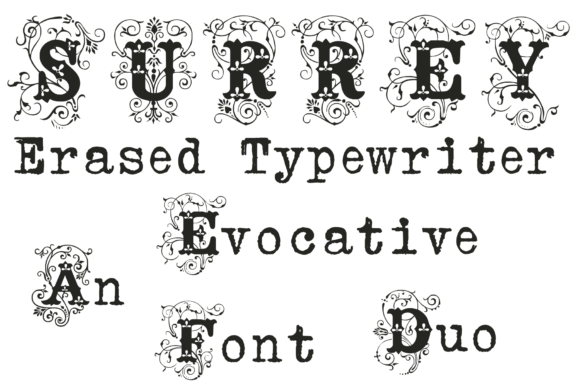 Surre Erased Typewriter: A Font Duo for Elegant, Modern Design