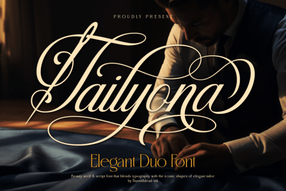 Tailyona: Where Classic Calligraphy Meets Modern Serif