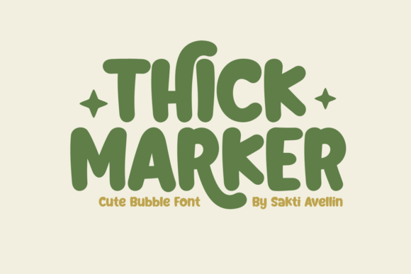 Thick Marker: A Playful Typeface for Bold Branding