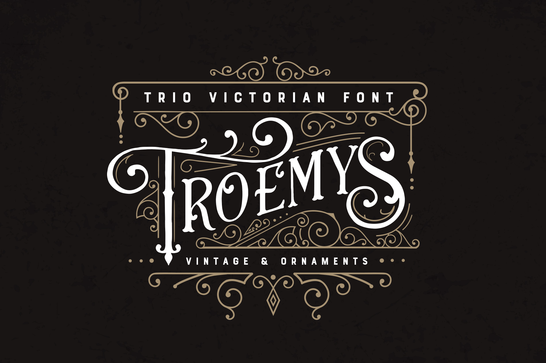 Troemys Font Trio: A Victorian-Inspired Typeface for Distinctive Branding