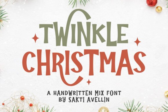 Twinkle Christmas: Handmade Font Magic for Holiday Designs