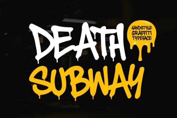 Unleash Raw Street Art Energy with Death Subway Graffiti