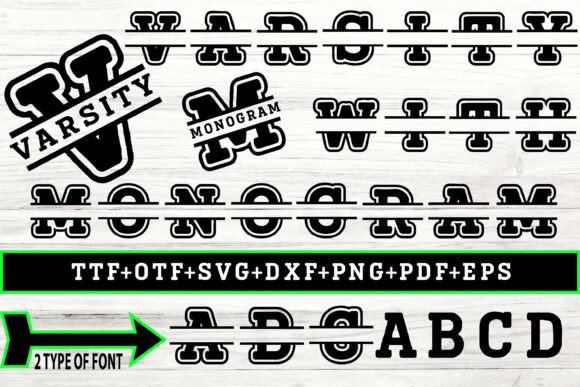 Varsity with Monogram: A Typeface That Captures Team Spirit