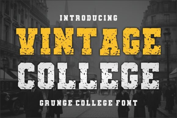 Vintage College: The Typeface That Brings Classic Spirit to Modern Design