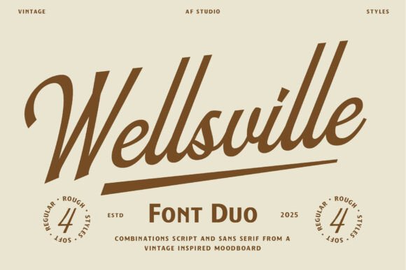Wellsville Duo: A Vintage Typeface for Authentic Branding